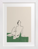 Figure on Green Fine Art Prints