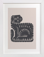 Sitting Tiger Fine Art Prints