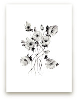 Greyscale Poppies by Shannon Kirsten