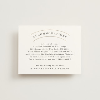 Modern Deco Foil-Pressed Direction Cards