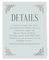 Enchanted Foil-Pressed Direction Cards