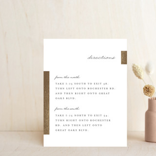 Gallant Foil-Pressed Direction Cards