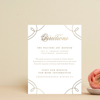 Loop Foil-Pressed Direction Cards