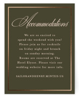 Playbill Foil-Pressed Direction Cards