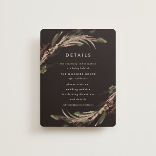 Sunset Florals Foil-Pressed Direction Cards