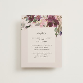 Fleur Foil-Pressed Direction Cards