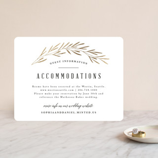 Gilded Leaves Foil-Pressed Direction Cards