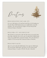 Vista Foil-Pressed Direction Cards