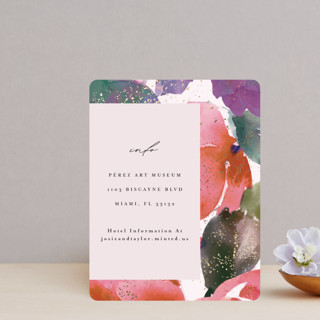 Blossoms Foil-Pressed Direction Cards