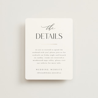 Overlay Foil-Pressed Direction Cards