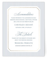 Seashore Foil-Pressed Direction Cards