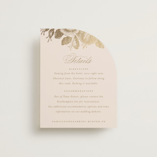 Idyllic Foil-Pressed Direction Cards