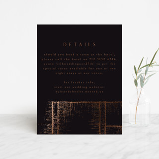 Dazzling Foil-Pressed Direction Cards