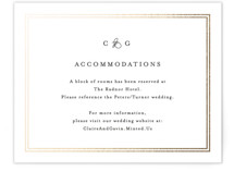 Timeless Together Foil-Pressed Direction Cards