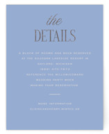 Threaded Foil-Pressed Direction Cards