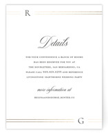 Elencourt Foil-Pressed Direction Cards