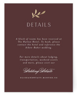 Scallop Monogram Foil-Pressed Direction Cards