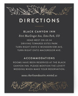Delicate Botanicals Foil-Pressed Direction Cards