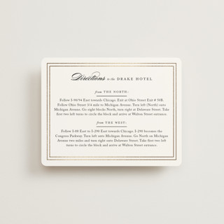 Eloquence Foil-Pressed Direction Cards