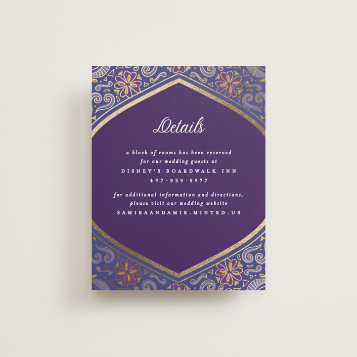 Whole New World from Disney's Aladdin FoilPressed Direction Cards by