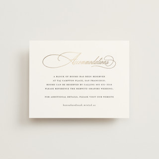 cérémoniale Foil-Pressed Direction Cards