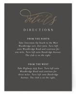 Over Monogram Foil-Pressed Direction Cards