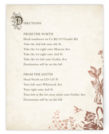 Story Book Foil-Pressed Direction Cards