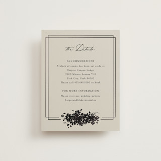 Bouquet Toss Foil-Pressed Direction Cards