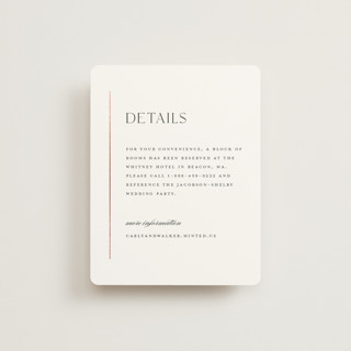 Understated Elegance Foil-Pressed Direction Cards