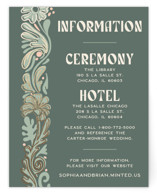 Nouveau Frame Foil-Pressed Direction Cards