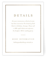 Hydrangea bloom Foil-Pressed Direction Cards