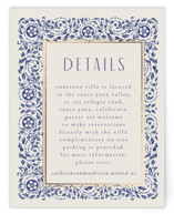 Tiled Romance Foil-Pressed Direction Cards