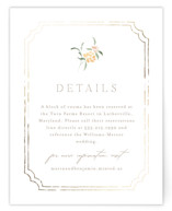 Victorian Trellis Foil-Pressed Direction Cards