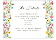 Bright Garden Foil-Pressed Direction Cards