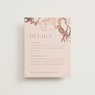 mon amour Foil-Pressed Direction Cards