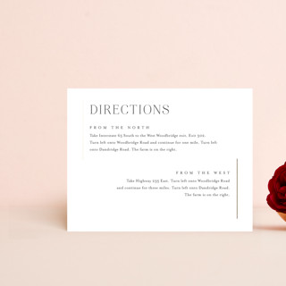 Fantasia Foil-Pressed Direction Cards