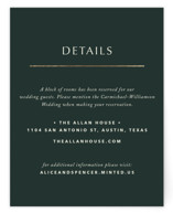 deco arch Foil-Pressed Direction Cards