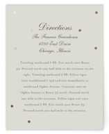 Pearls Foil-Pressed Direction Cards