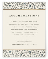 Hansen Foil-Pressed Direction Cards