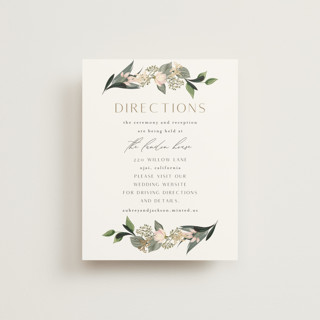 Country Garden Foil-Pressed Direction Cards