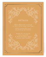 Marigold Foil-Pressed Direction Cards