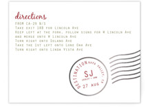 A Faraway Destination Foil-Pressed Direction Cards