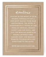 Gold Rush Foil-Pressed Direction Cards