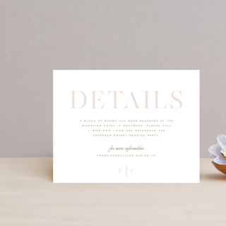 Lovely Day Foil-Pressed Direction Cards