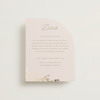 Classique Foil-Pressed Direction Cards