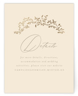 Leafy Garland Foil-Pressed Direction Cards