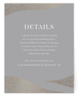 Flowing Stripes Foil-Pressed Direction Cards