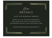 Embellished Foil-Pressed Direction Cards