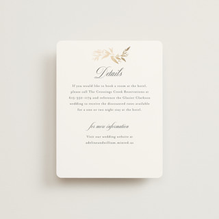 Vining Foil-Pressed Direction Cards
