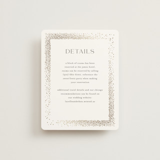 Flicker Foil-Pressed Direction Cards